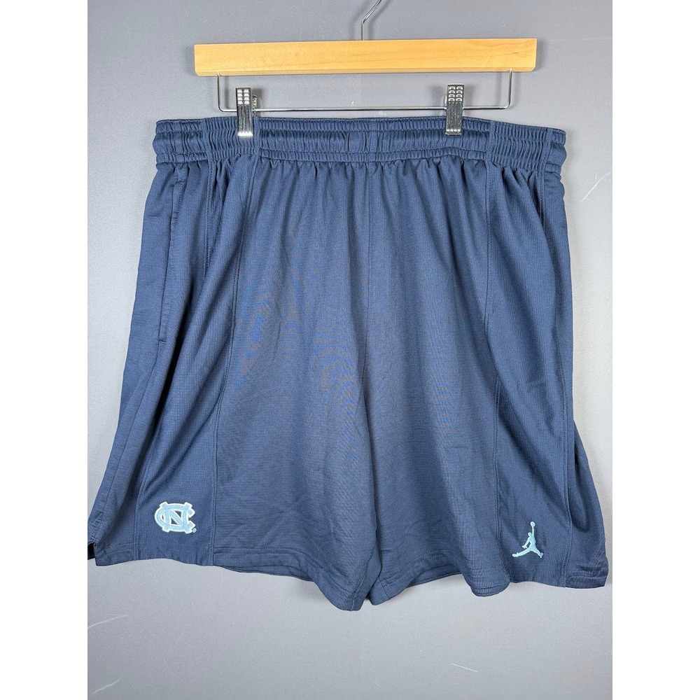 Jordan North Carolina Tar Heels UNC Navy Blue Basketball Shorts Mens XXL 7in